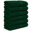 Ample Decor Hand Towel 18 X 28 Inch 600 GSM 100% Cotton Soft Premium Quality, for Hotel, Bathroom, Spa, Daily Use, Gym - Green - Pack of 6 view 1