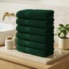 Ample Decor Hand Towel 18 X 28 Inch 600 GSM 100% Cotton Soft Premium Quality, for Hotel, Bathroom, Spa, Daily Use, Gym - Green - Pack of 6 view 2