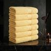 Ample Decor Hand Towel 18 X 28 Inch Pack of 6 600 GSM 100% Cotton,Oeko Tex Certified Soft Absorbent Thick Durable Premium Quality, for Hotel, Bathroom, Spa,Daily Use,Gym-Machine Washable-Yellow view 2