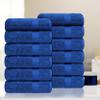 Ample Decor Hand Towels 18 X 28 Inch Set of 12 600 GSM 100% Cotton, Soft Absorbent Thick Durable Premium Quality, for Hotel, Bathroom, Spa, Daily Use, Gym - Machine Washable - Navy Blue view 2