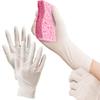AMZ Supply Latex Gloves Disposable, White X-Large, 100 Count, Ambidextrous Single-Use Gloves, Flexible Fit for Cooking, Cleaning, Dishwashing, Gardening view 1