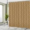 Ambesonne Retro Shower Curtain, Antique Victorian Floral Patterns in Modern Graphic Print Old Fashioned Art, Cloth Fabric Bathroom Decor Set with Hooks, 69" W x 75" L, Taupe and Caramel view 4