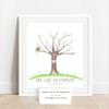 Owl Love You Forever Fingerprint Tree, Owl Themed Baby Shower Ideas, Personalized view 2