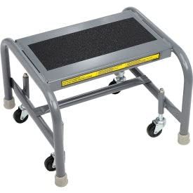 Tri Arc Mfg 1 Step Mobile Steel Step Stand w/Solid Anti-Slip Top Step