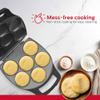 Holstein Housewares Non-Stick 6-Section Multi-Food Maker - Arepas, Mini Pancakes, Corncakes and More, 6-PC, Matte Black view 3