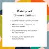 Society6 Shower Curtain - Bathroom Decor by 83 Oranges - Extra Long Fabric Shower Curtains for Bathroom, 71" x 74", Leaves and Tiles view 3