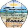 Smart Blonde Sea Life Metal Novelty Surfboard Sign SB-035 view 1