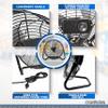 Comfort Zone 18-Inch High-Velocity Industrial Floor Fan, Heavy-Duty 3-Speed Metal Shop Fan with 180 Adjustable Tilt & Carry Handle, Quiet Vibration-Free Cooling for Garage, Workshop, & Home view 3