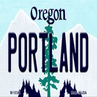 Portland Oregon State License Plate Tag Magnet M-10343