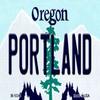 Portland Oregon State License Plate Tag Magnet M-10343 view 1