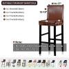 Lellen Bar Stool Covers Set of 4 Stretch Bar Stool Chair Cover Slipcovers Knitted Jacquard Counter Stool Bar Chair Covers Reusable Pub Counter Stool Chair Covers for Kitchen Dining Room (Coffee) view 4