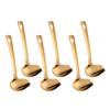 6 Pcs Gold Soup Spoon, Stainless Steel Titanium Plated Table Spoons, Durable Soup Spoon for Soup Cereal Sauces Stews-Dishwasher Safe(8.7 inches/22cm) view 1