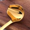 6 Pcs Gold Soup Spoon, Stainless Steel Titanium Plated Table Spoons, Durable Soup Spoon for Soup Cereal Sauces Stews-Dishwasher Safe(8.7 inches/22cm) view 4