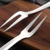 6 Pcs 12.3 in Silver Meat Forks for Kitchen, Stainless Steel Titanium Plated Dinner Fork, Ergonomic Integral Forming Mirror Polish-Dishwasher Safe view 4