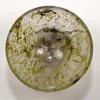 3.1" Translucnet Moss Agate Carved Bowl Polished Natural Green Yellow Dendrites in Chaceldony Gemstone Crystal Mineral Specimen - India + One Polished Clear Quartz Cabochon view 2