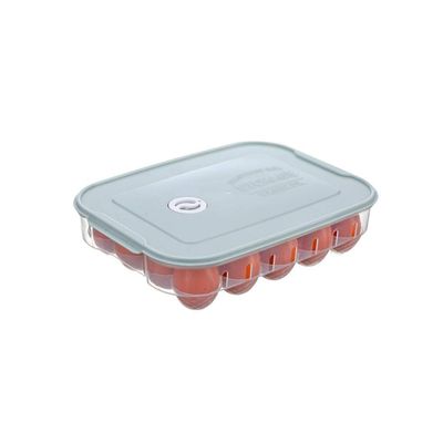 Egg Tray, Refrigerator Storage Box For Duck Hen Poultry Egg Protector Holder (Color : Green)
