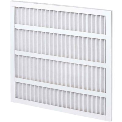 Global Industrial Pleated MERV 8 Standard Capacity Air Filter, 30"W x 20"H x 1"D, Lot of 12