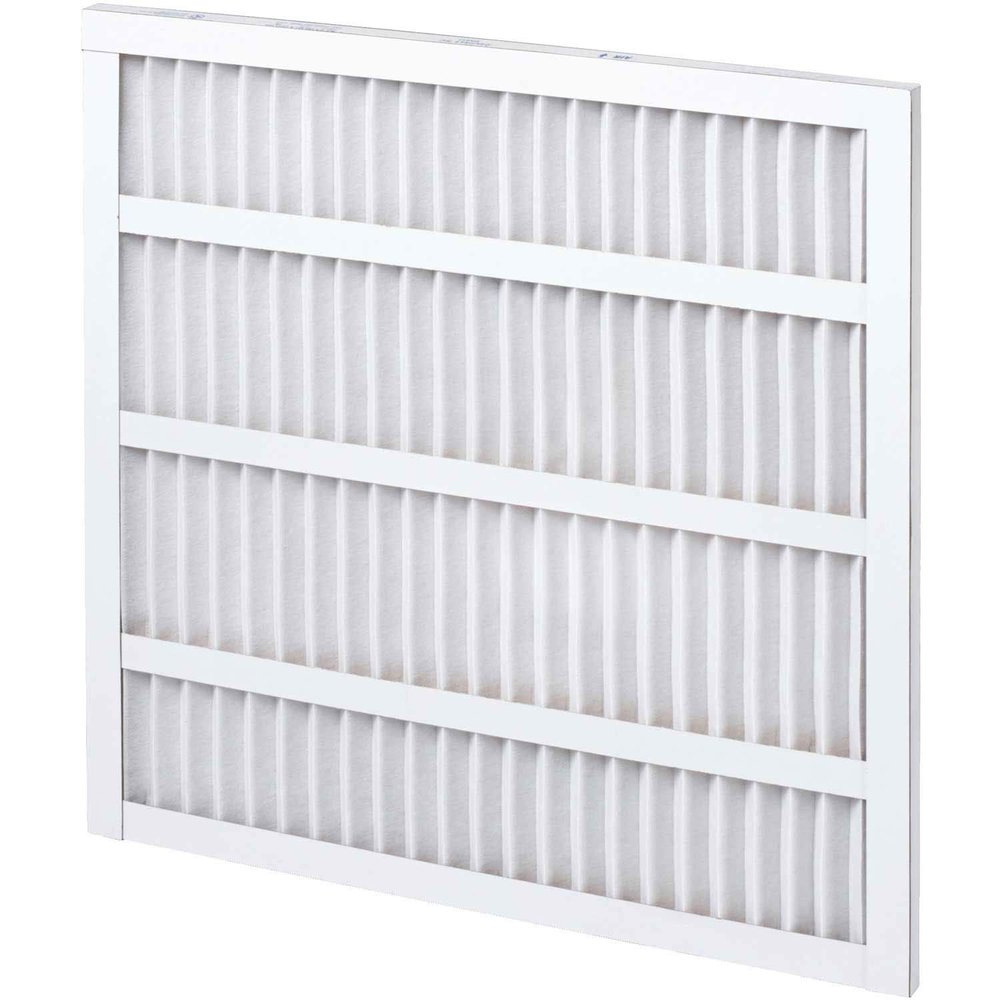 Global Industrial Pleated MERV 8 Standard Capacity Air Filter, 30"W x 20"H x 1"D, Lot of 12