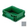 Lewis Bins+ ORBIS Stakpak NXO1215-5 Modular Straight Wall Container, 12"L x 15"W x 5"H, Gray view 1
