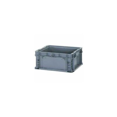Lewis Bins+ ORBIS Stakpak NSO1615-7 Modular Straight Wall Container, 16"L x 15"W x 7-1/2"H, Gray