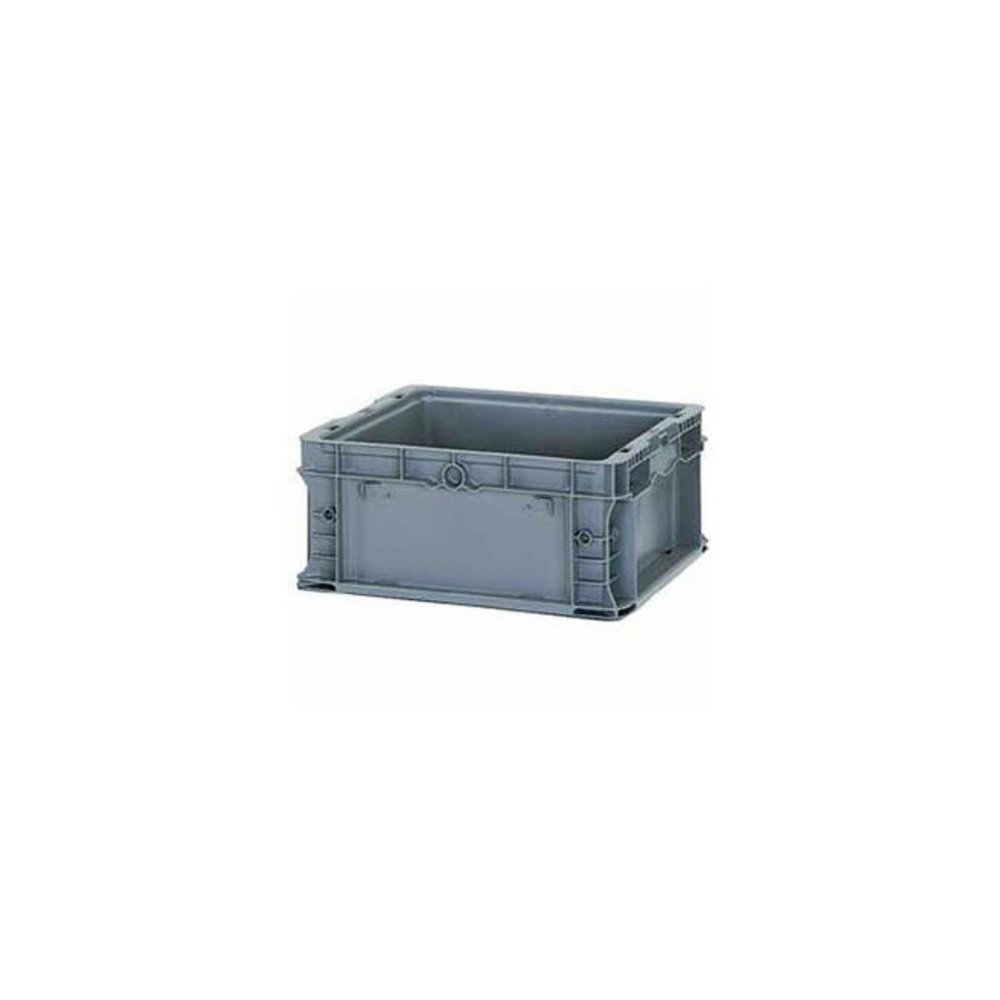 Lewis Bins+ ORBIS Stakpak NSO1615-7 Modular Straight Wall Container, 16"L x 15"W x 7-1/2"H, Gray