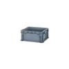 Lewis Bins+ ORBIS Stakpak NSO1615-7 Modular Straight Wall Container, 16"L x 15"W x 7-1/2"H, Gray view 1