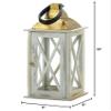 Nikki Chu Home Savannah Medium White Lantern view 3
