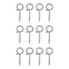 National Hardware N260-152 Q Hangers Ceiling Hanging String Lights More Sturdy Than Cup Hooks, 12 Count (Pack of 1), Stainless Steel view 2