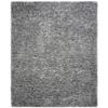 Handmade 4' x 6' Rectangle Sheep Shag Solid Polyester Faux Fur Rug, Casual Hand-Woven Soft Cozy Smooth Long Lasting Durability Silver Grey Area Rug, Perfect for Bedroom, Entryway, Living Room Decor view 3