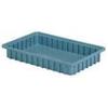 LewisBins Divider Box, 16-1/2" x 10-7/8" x 2-1/2", Light Blue, Lot of 6 view 2