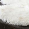 5' x 8' Glam Handmade Shag Solid White Sheepskin Rug, Accent Indoor Deliciously Soft Underfoot Chic Solid Pattern Fluffy Area Rug, Perfect for Bedroom, Entryway, Kitchen, Living Room view 4