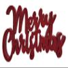 16" x 8" x 1" MERRY CHRISTMAS Glitter Wood Block Freestanding Tabletop Holiday Home Dcor 850001 (Red) view 1