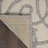 Nourison Home Palamos Cream Grey 2'2" x 7'6" Area Rug - Easy Clean, Non Shedding, Bed Room, Living Room, Dining Room, Kitchen (8' Runner) view 3