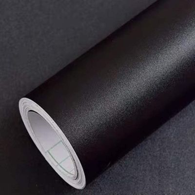 Yancorp 24"x120"Matte Black Contact Paper Peel and Stick Wallpaper Solid Teal Self-Adhesive Drawer Stick and Peel Countertop (24"x120", Black)