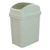Asking 1.8 Gallon Small Trash Can with Swing-top Lid, Plastic Garbage Bin, Green view 1