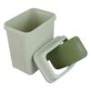 Asking 1.8 Gallon Small Trash Can with Swing-top Lid, Plastic Garbage Bin, Green view 2