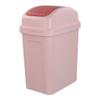 Asking 1.8 Gallon Small Trash Can with Swing-top Lid, Plastic Garbage Bin, Pink view 1