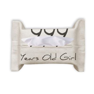 999 Years Old Girl Age Art Deco Gift Fashion Paper Towel Facial Tissue Bag Napkin Bumf