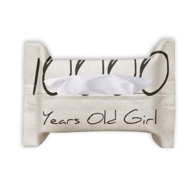 10000 Years Old Girl Age Art Deco Gift Fashion Paper Towel Facial Tissue Bag Napkin Bumf