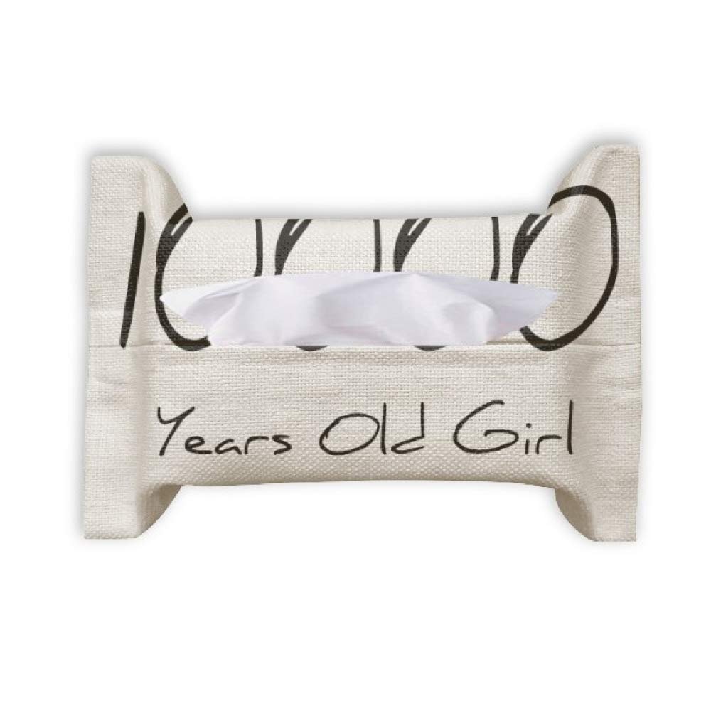 10000 Years Old Girl Age Art Deco Gift Fashion Paper Towel Facial Tissue Bag Napkin Bumf