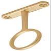 Sturdy Steel Center Closet Rod Support Bracket for Standard 1-5/16" Diameter Closet Rods (3, Matt Gold) view 1