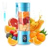 Portable Electric USB Juicer Blender Cup - Mini Blender for Shakes, Smoothies & Juice - 380ml, Six Blades - Blue view 1
