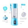 Portable Electric USB Juicer Blender Cup - Mini Blender for Shakes, Smoothies & Juice - 380ml, Six Blades - Blue view 2