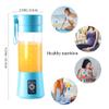 Portable Electric USB Juicer Blender Cup - Mini Blender for Shakes, Smoothies & Juice - 380ml, Six Blades - Blue view 4
