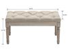 Kmax Tufted Entryway Bench, Upholstered Rustic Ottoman Bench, 31.5" x 15.75" x 15.7" Beige view 2