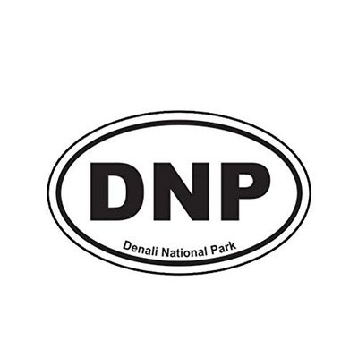 MAGNET Denali National Park Oval Euro Dnp Magnetic Vinyl Car Fridge Sticks to any Metal Surface 5"