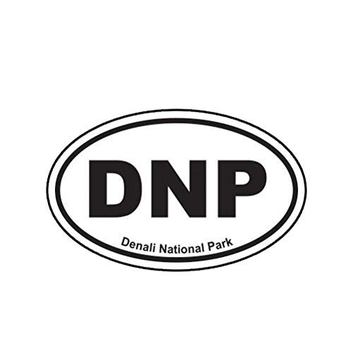 MAGNET Denali National Park Oval Euro Dnp Magnetic Vinyl Car Fridge Sticks to any Metal Surface 5"