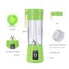 Portable Electric USB Juicer Blender Cup, Mini Blender for Shakes and Smoothies, Juice - 380ml, Six Blades, Green view 2