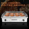 Commercial Electric Griddle Grill - Stainless Steel Flat Top Barbecue Grill with Adjustable Temperature (50C to 300C) - Ideal for BBQ, Kitchen, and Restaurant Use (4400W) view 2