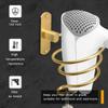 Bathroom Hair Dryer Holder Hair Care Tools Holder Wall Mount (Gold) view 3